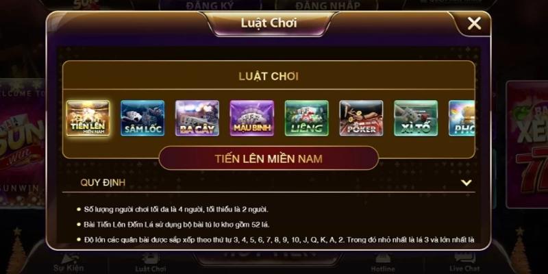 Cách chơi game bài tại Sunwin Ios